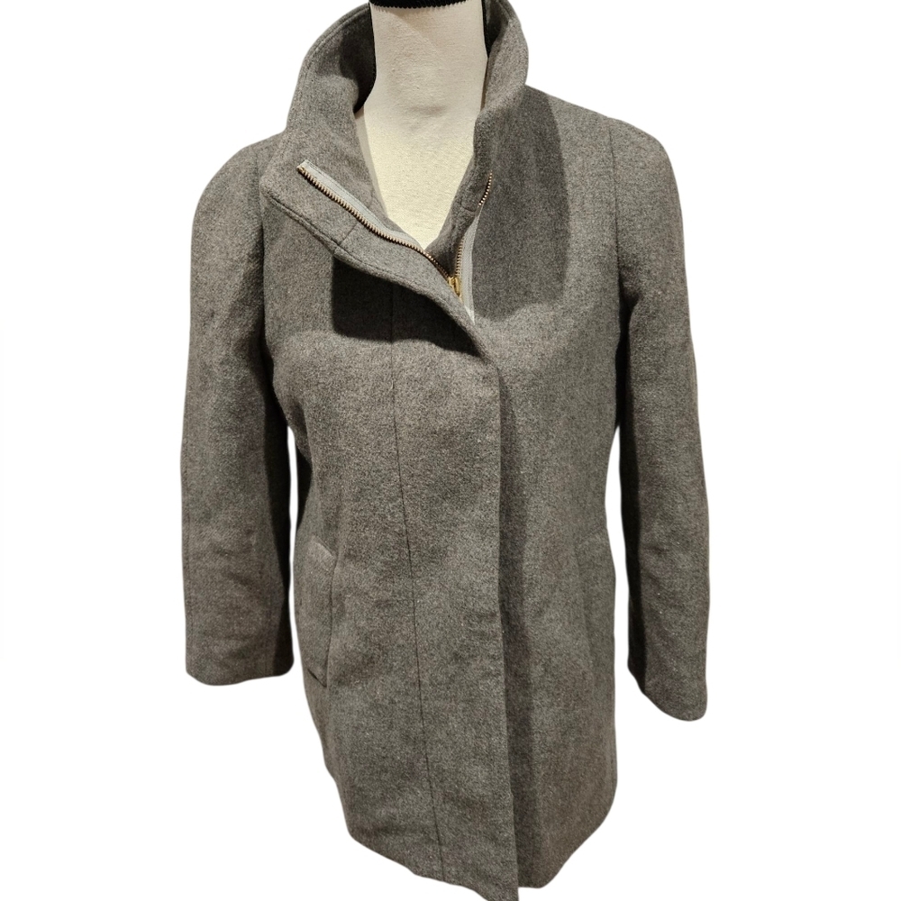 J. Crew Mercantile Gray Wool Blend Coat Womens - Picture 5 of 5
